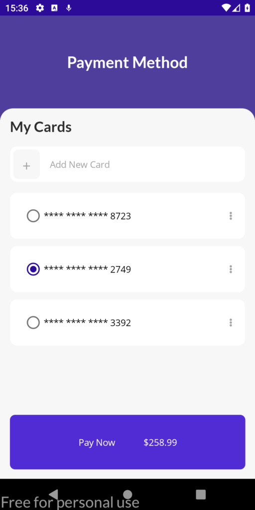 Checkout Page