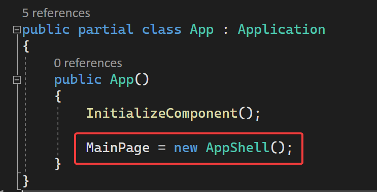 Set initial page in net maui app