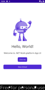 Initial Page .NET MAUI